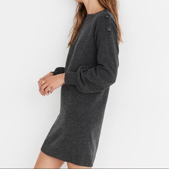 madewell boatneck sweater dress